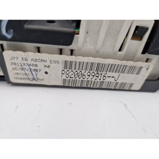 panel de instrumentos compl. para RENAULT Modus 1a Serie 1.2 16V TCE Mnv 5p/b/1149cc P8200699916 panel de instrumentos compl. para RENAULT Modus 1a Serie 1.2 16V TCE Mnv 5p/b/1149cc P8200699916