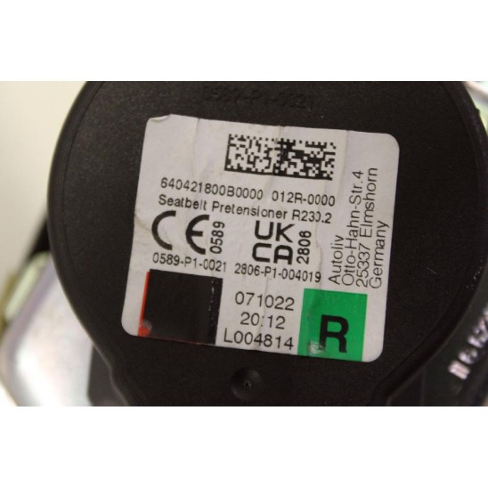 cintura di sicurezza anteriore destra für MINI Mini (f55) 2.0 TD (110kw) 2WD Suv 5p/d/1995cc 640421800B cintura di sicurezza anteriore destra für MINI Mini (f55) 2.0 TD (110kw) 2WD Suv 5p/d/1995cc 640421800B