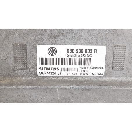 Unidad de control del motor Inyección para VOLKSWAGEN Polo 1.2 12V (47KW) BER. 5P/B/1198CC 03E906033R Unidad de control del motor Inyección para VOLKSWAGEN Polo 1.2 12V (47KW) BER. 5P/B/1198CC 03E906033R